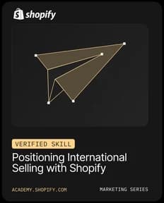 Shopify Verified Skill: International Selling