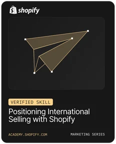 Shopify Verified Skill: International Selling