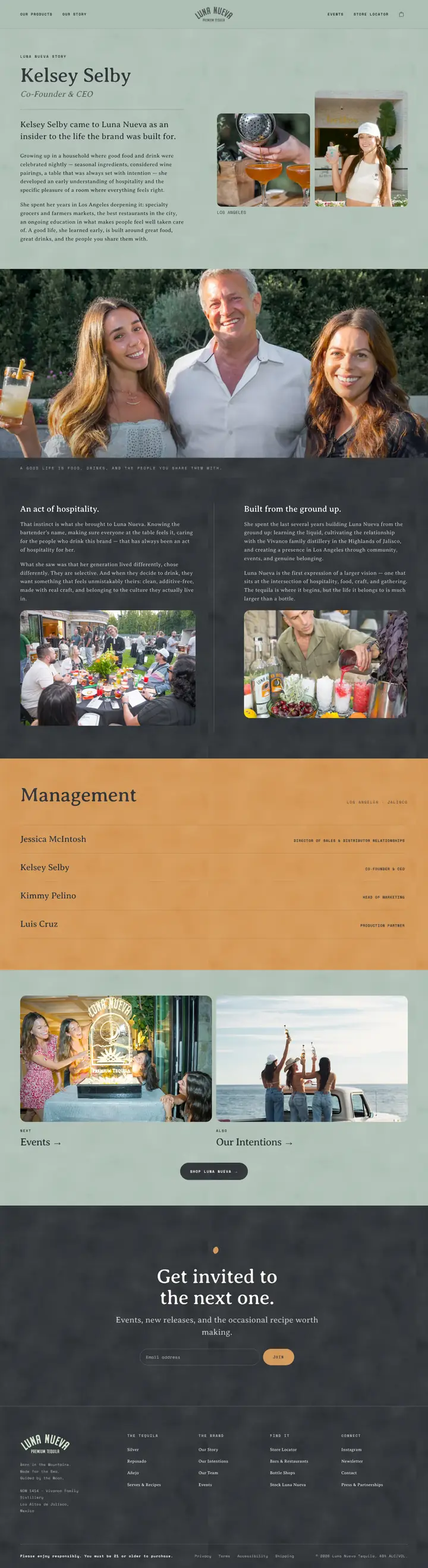 Luna Nueva Team page, full length